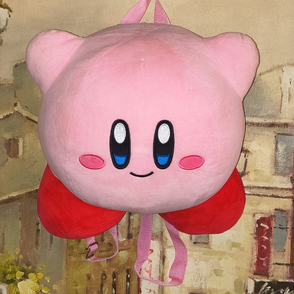 Pink Kirby Plush Backpack